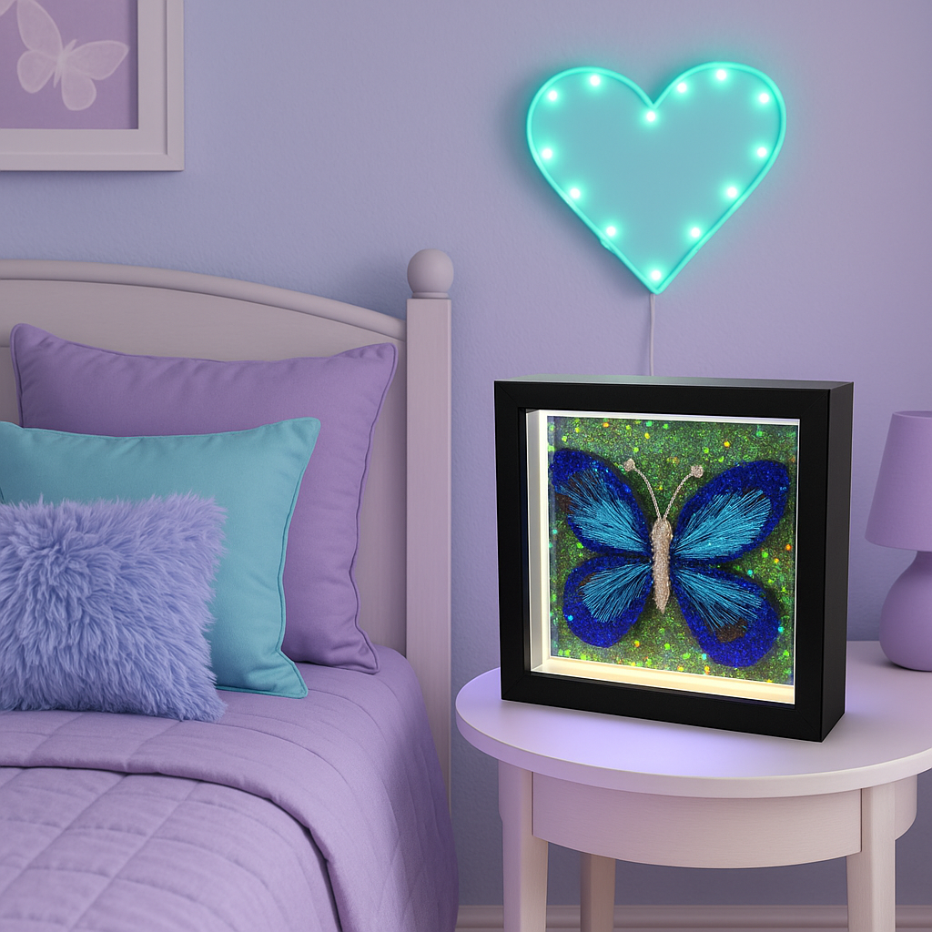 Butterfly LED Light | Gift Idea | Room & Nursery Décor | Office Glow | Butterfly Love