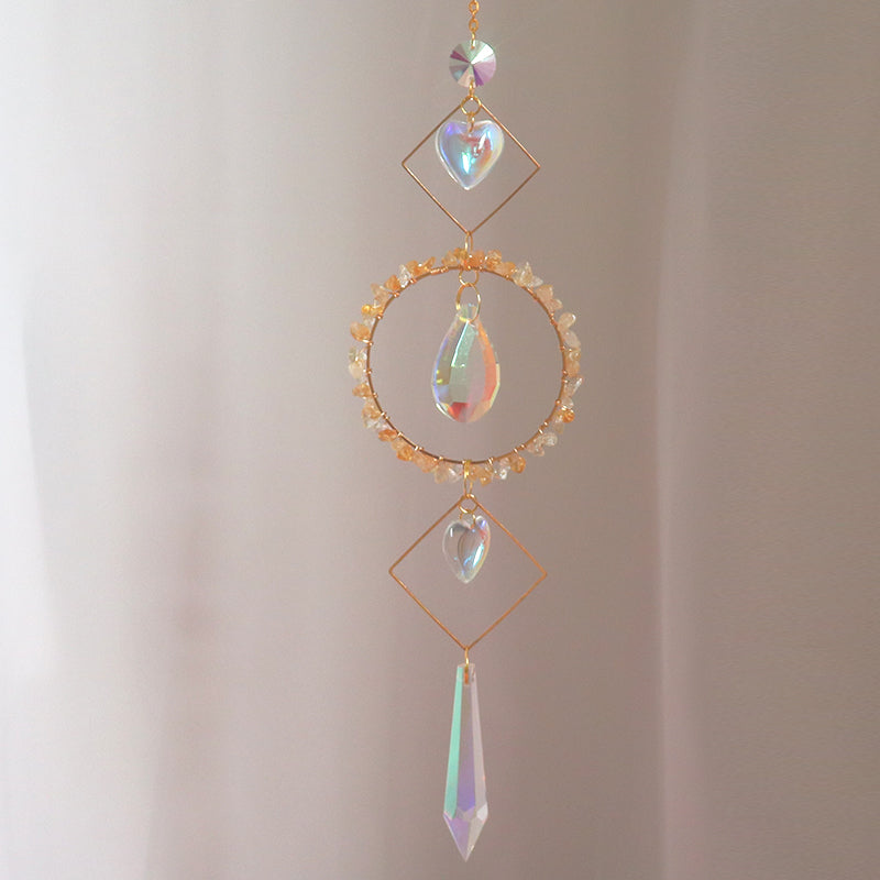 Crystal Prism Suncatcher | Gemstone Hanging Window Light Catcher | Sparkles & Adornments