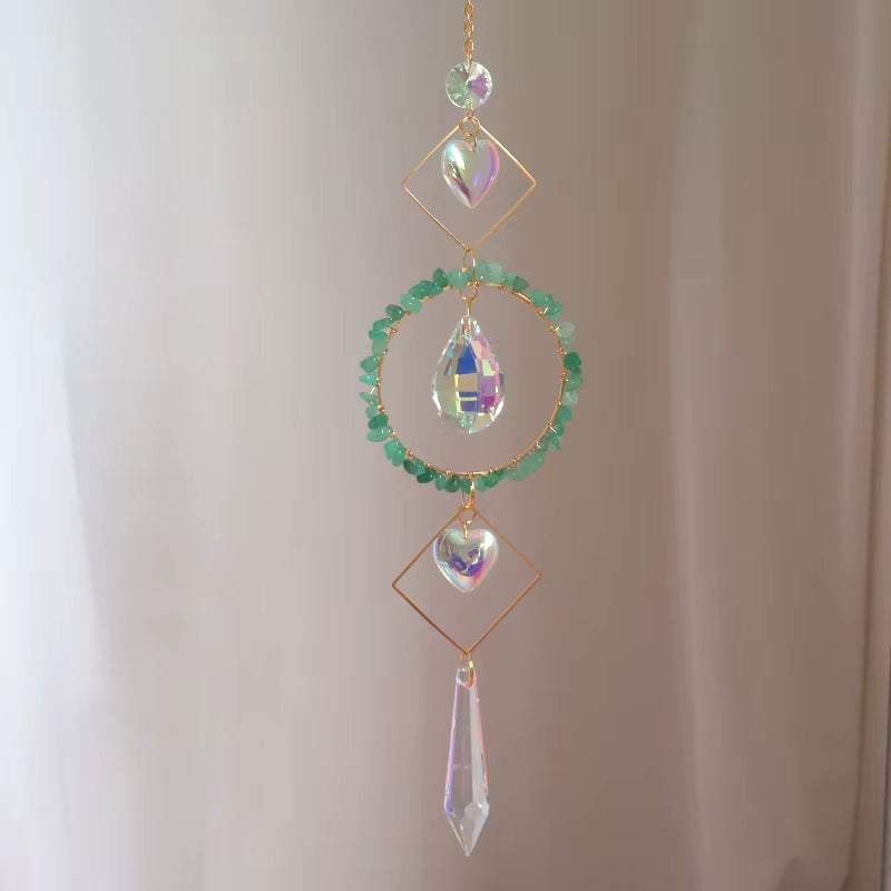 Crystal Prism Suncatcher | Gemstone Hanging Window Light Catcher | Sparkles & Adornments