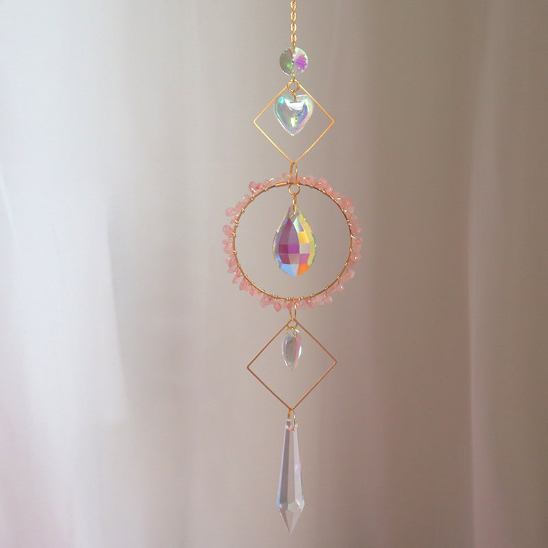 Crystal Prism Suncatcher | Gemstone Hanging Window Light Catcher | Sparkles & Adornments